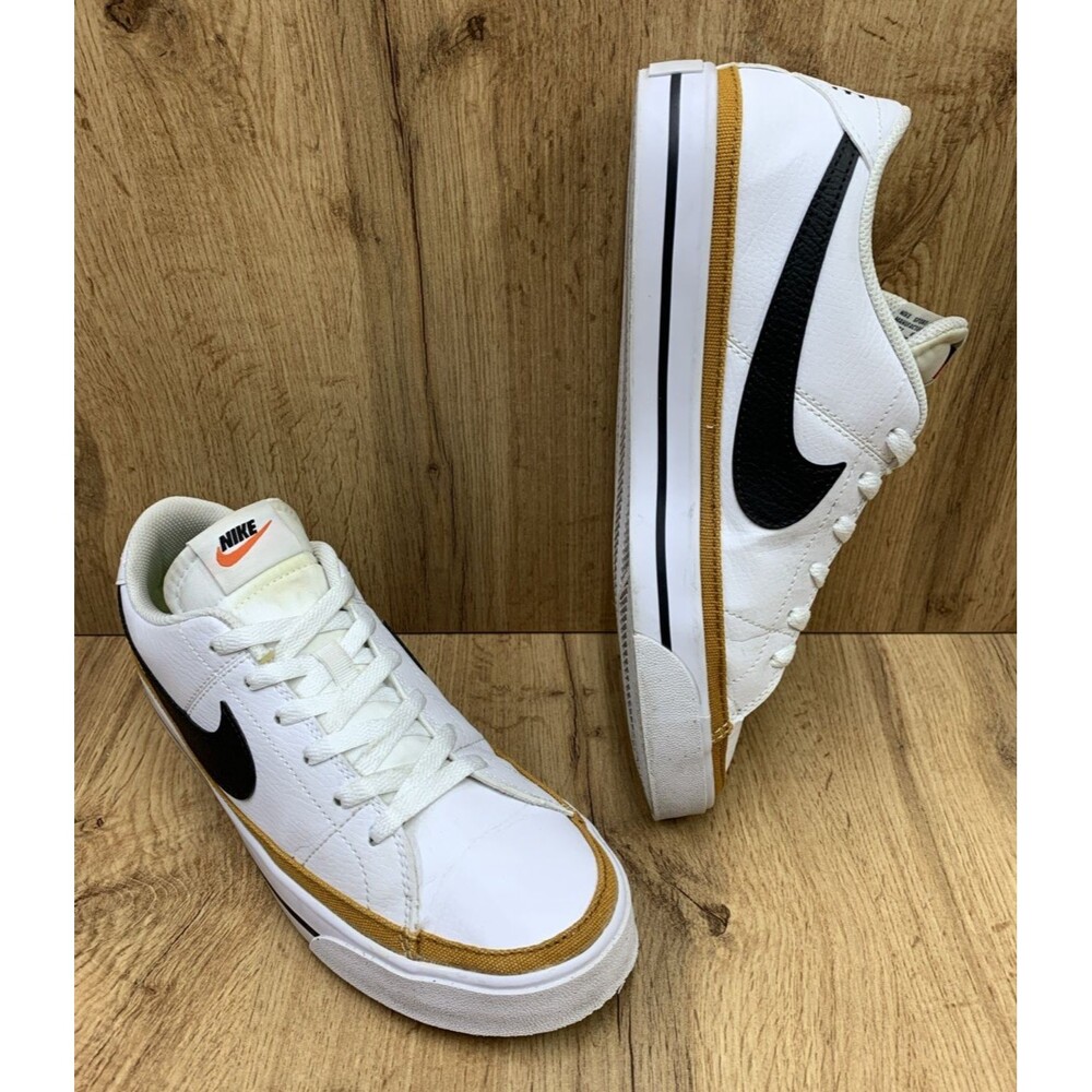 Nike Court Legacy Next Nature White Desert Ochre Sneaker Shoe DH3161-100 Sz 10.5